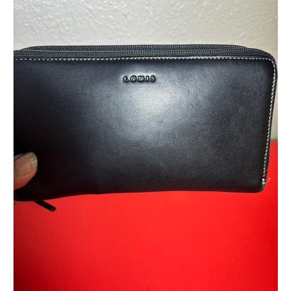 Lodis very soft black leather wallet - Picture 11 of 11